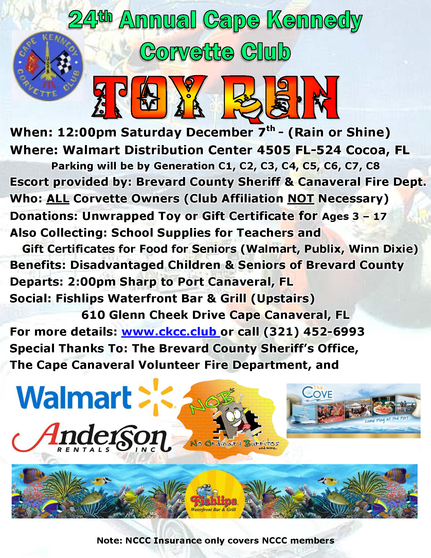 Toy Run Flyer 2024